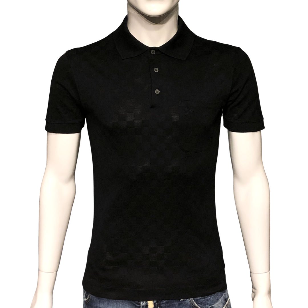 Louis Vuitton Men's Black Damier Pique Polo Shirt, Small – V & G Luxe Boutique