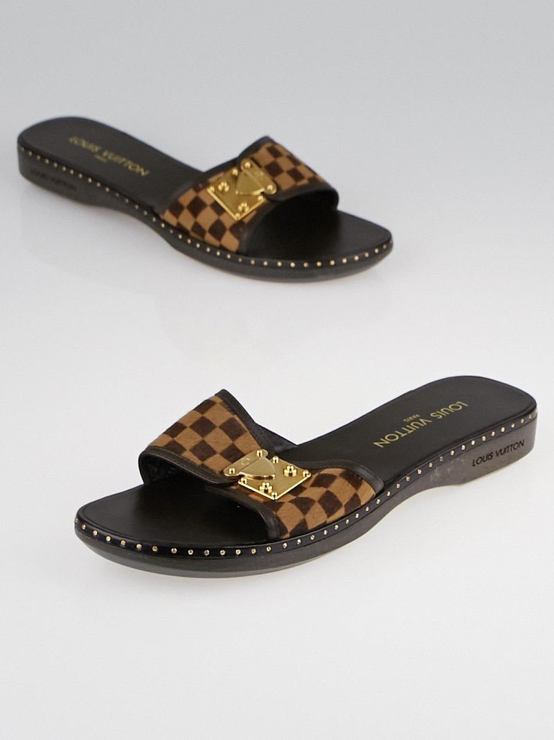 Louis vuitton damier sandals sales