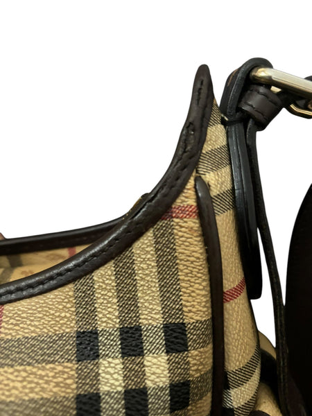 Burberry Haymarket Check Hobo Bag - V & G Luxe Boutique