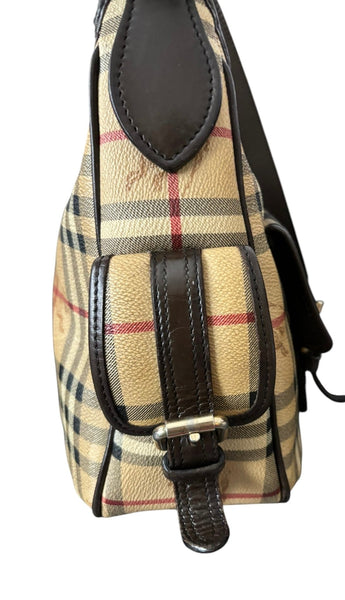 Burberry Haymarket Check Hobo Bag - V & G Luxe Boutique