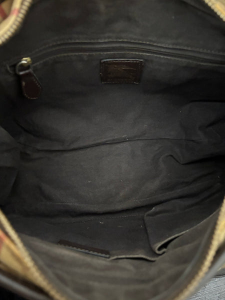 Burberry Haymarket Check Hobo Bag - V & G Luxe Boutique