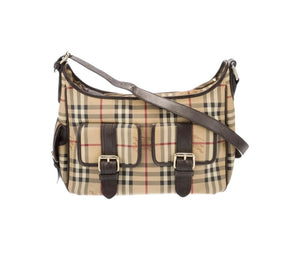 Burberry Haymarket Check Hobo Bag - V & G Luxe Boutique