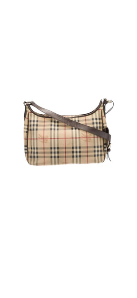 Burberry Haymarket Check Hobo Bag - V & G Luxe Boutique
