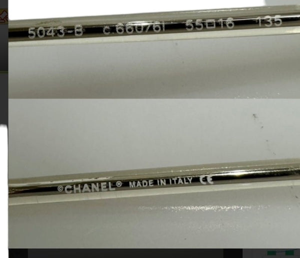 Chanel Clear CC Rhinestone Logo Sunglassses - V & G Luxe Boutique