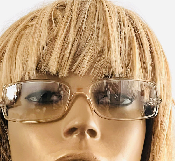 Chanel Clear CC Rhinestone Logo Sunglassses - V & G Luxe Boutique