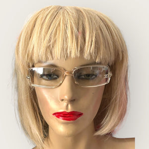 Chanel Clear CC Rhinestone Logo Sunglassses - V & G Luxe Boutique