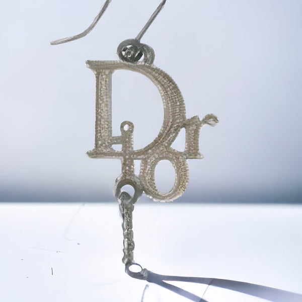 Christian Dior Crystal Logo Earrings - V & G Luxe Boutique