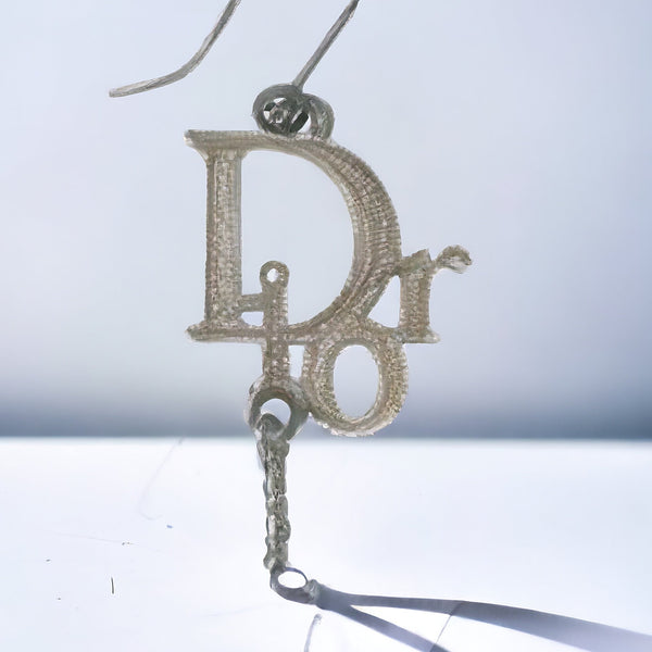 Christian Dior Crystal Logo Earrings - V & G Luxe Boutique