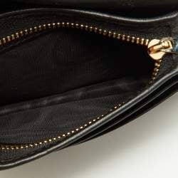 DIOR Black Cannage Patent Leather Mini Lady Wallet - V & G Luxe Boutique