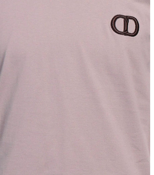Dior CD Logo Rose Violet T-Shirt - V & G Luxe Boutique
