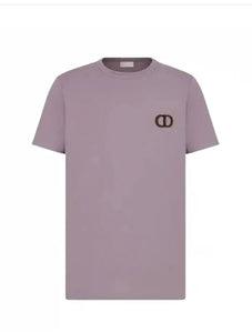 Dior CD Logo Rose Violet T-Shirt - V & G Luxe Boutique
