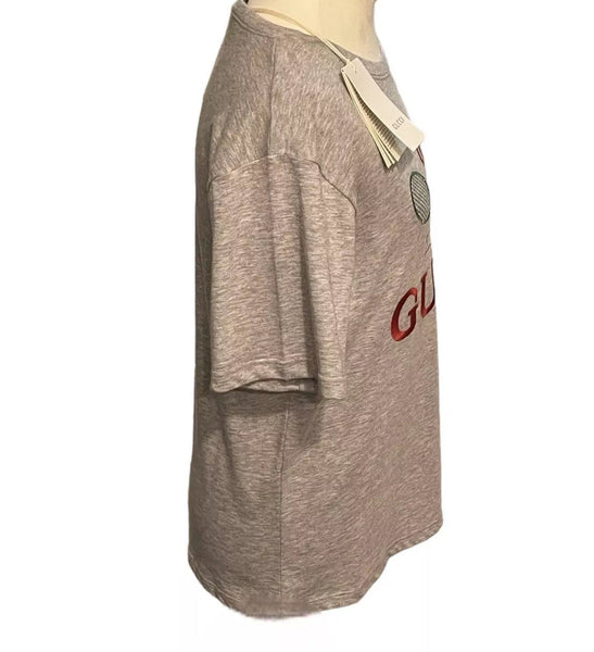 Gucci Kids Unisex BNWT Grey Tennis Logo T-Shirt - V & G Luxe Boutique