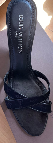 Louis Vuitton Monogram Black Heels