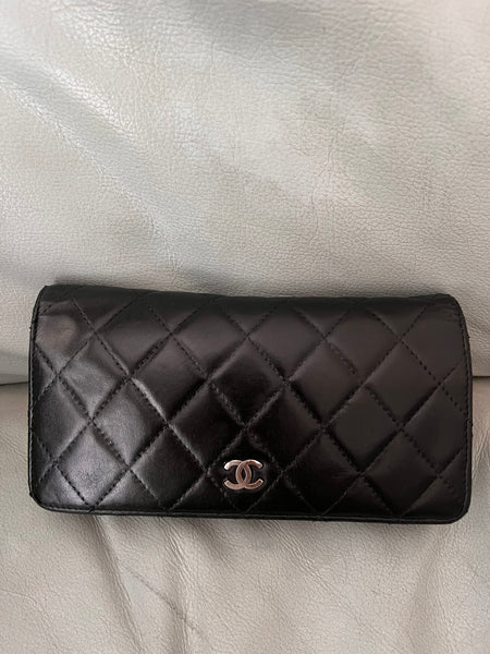 Chanel Black Classic Lambskin Wallet
