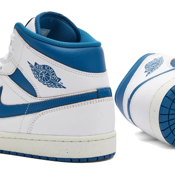 Nike Air Jordan 1 Mid Industrial Blue Trainers - V & G Luxe Boutique