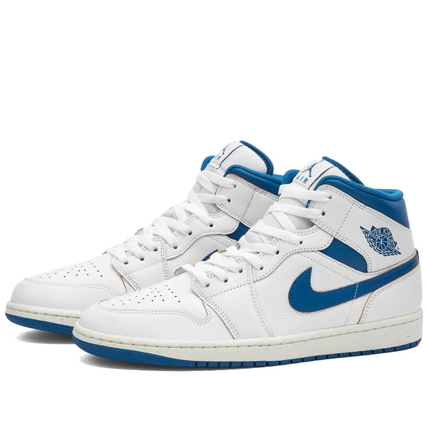 Nike Air Jordan 1 Mid Industrial Blue Trainers - V & G Luxe Boutique