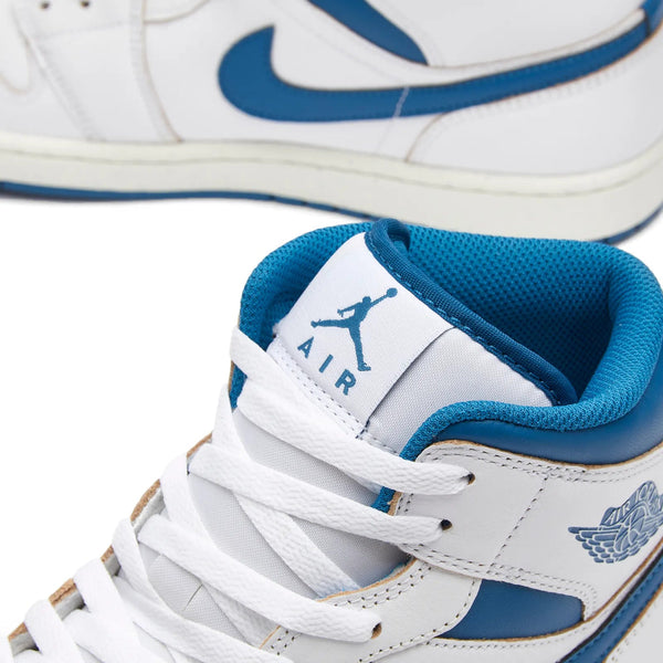 Nike Air Jordan 1 Mid Industrial Blue Trainers - V & G Luxe Boutique