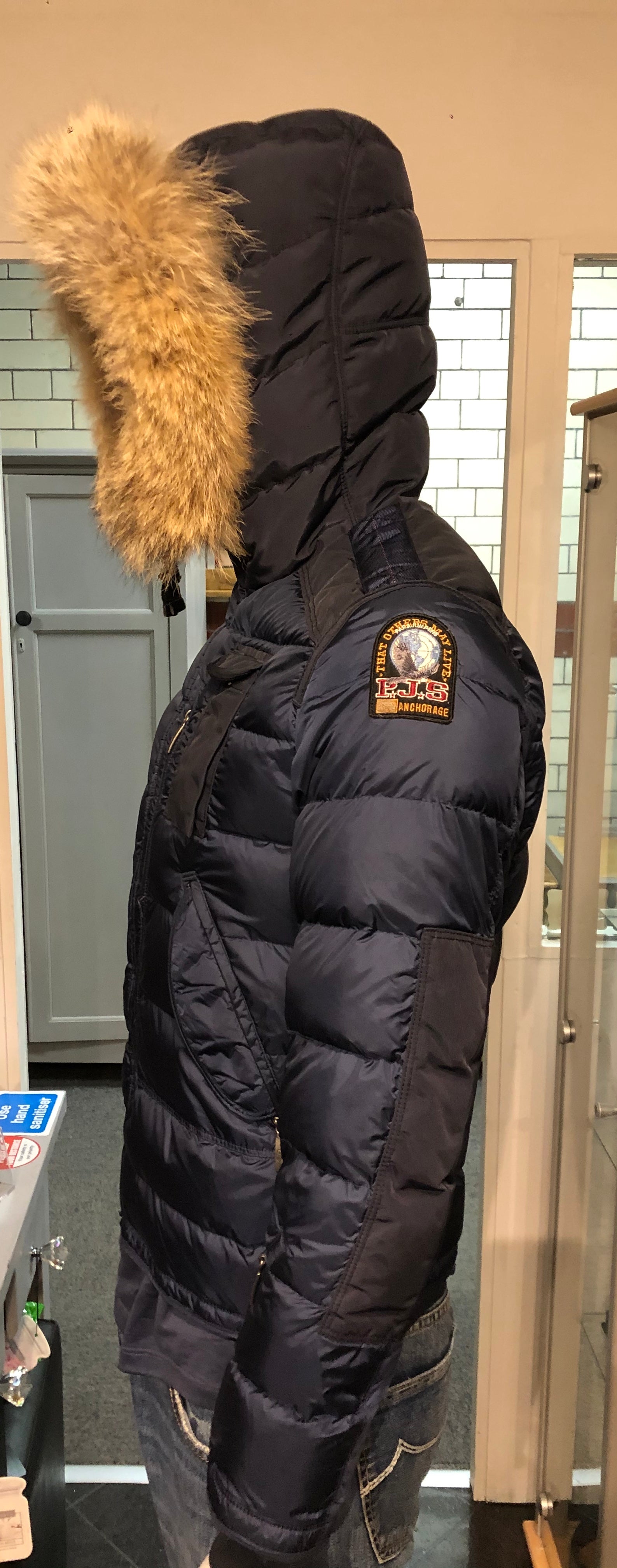Parajumpers Kids Boys Navy Blue Ski Master Jacket Size Y M Age 12 V G Luxe Boutique