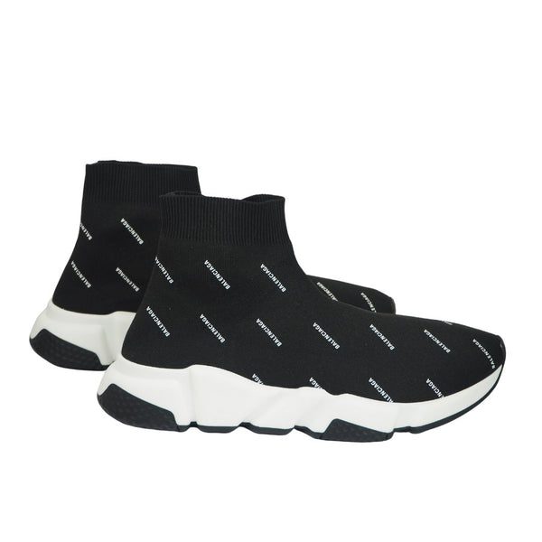 Balenciaga Black Speed Woven Trainers - UK Size 7 & UK Size 1-2 - V & G Luxe Boutique