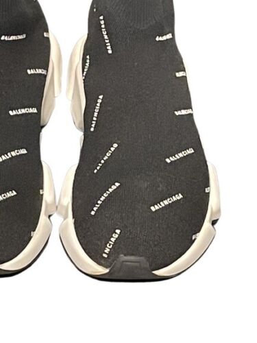Balenciaga Speed 2.0 Recycled Knit Sneaker allover logo Size EU 37 UK 4 RRP £735 - V & G Luxe Boutique