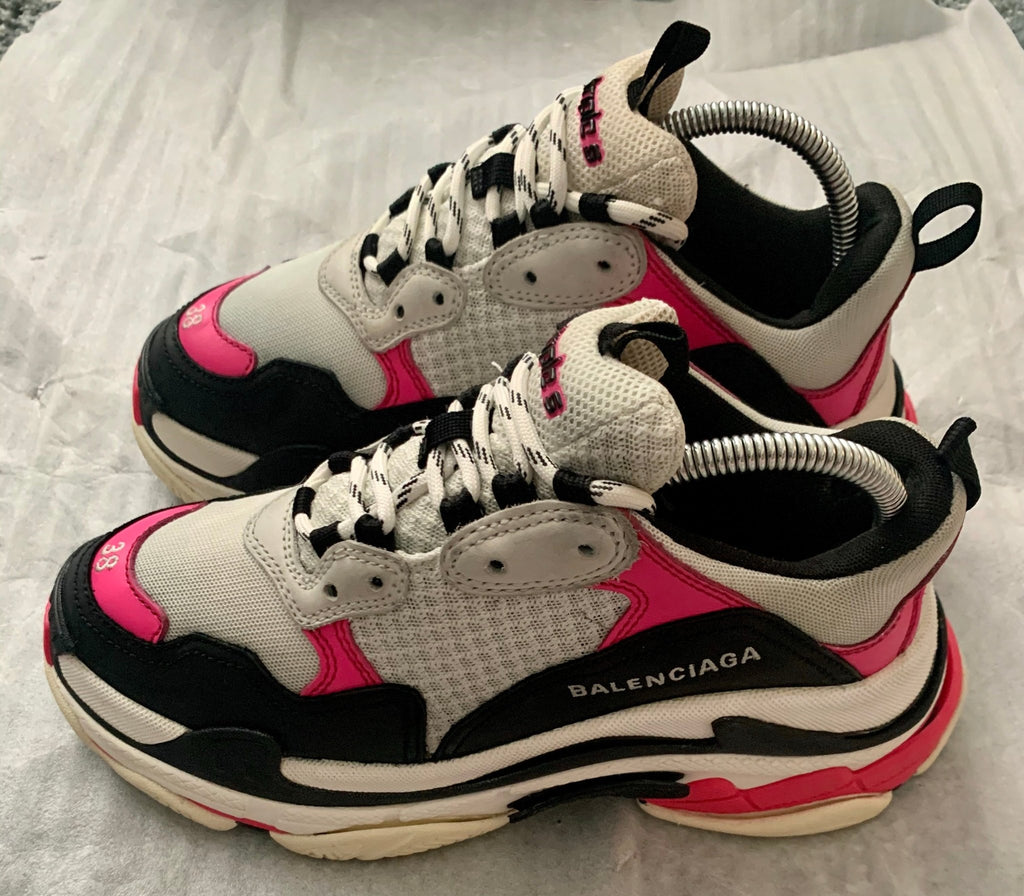 Balenciaga Triple S Pink Chunky Trainers, 38 (UK but fits UK 6 – V & G Luxe Boutique