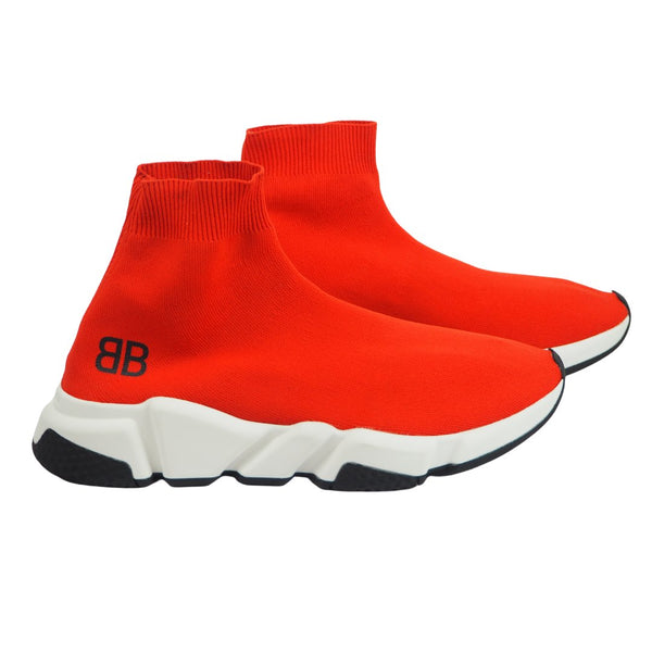 Balenciaga Unisex Red Capsule BB Speed Stretch-Knit Trainers, UK Size 7 - V & G Luxe Boutique
