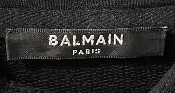 Balmain Unisex Black & Multicolour Oversized XS Hoodie - V & G Luxe Boutique