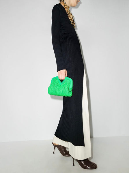 Bottega Veneta Black Dot Leather Mules - V & G Luxe Boutique