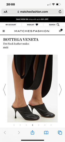 Bottega Veneta Black Dot Leather Mules - V & G Luxe Boutique