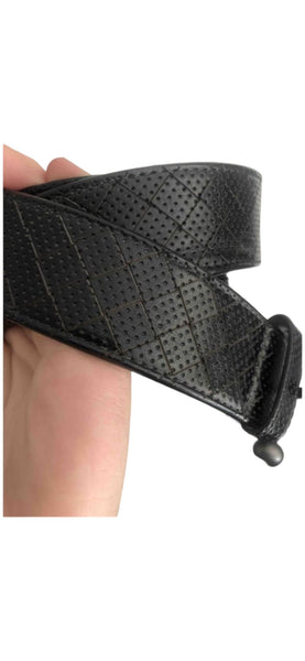 Bottega Veneta Black Unisex Black Belt - V & G Luxe Boutique