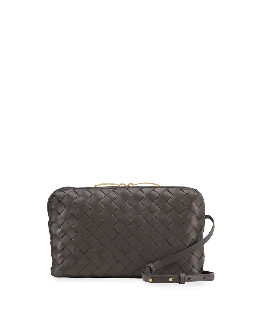 Bottega Veneta Grey Intrecciato Woven Nappa Leather Nodini