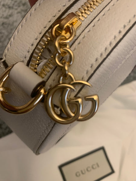 Brand New Gucci Ophidia White Leather GG Web Bag - V & G Luxe Boutique