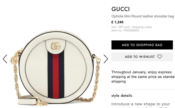 Brand New Gucci Ophidia White Leather GG Web Bag - V & G Luxe Boutique