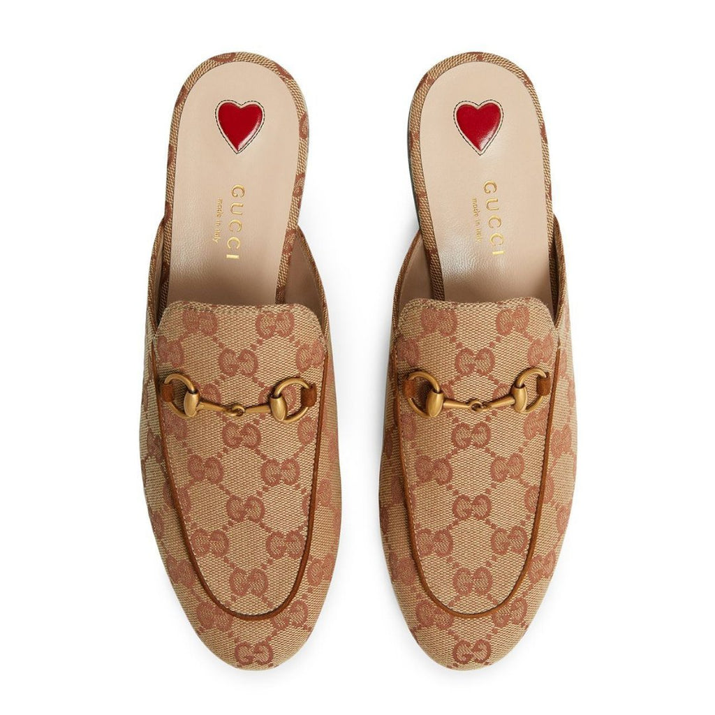Brand New Gucci Princetown Beige Slip On Mules UK Size 6 V G
