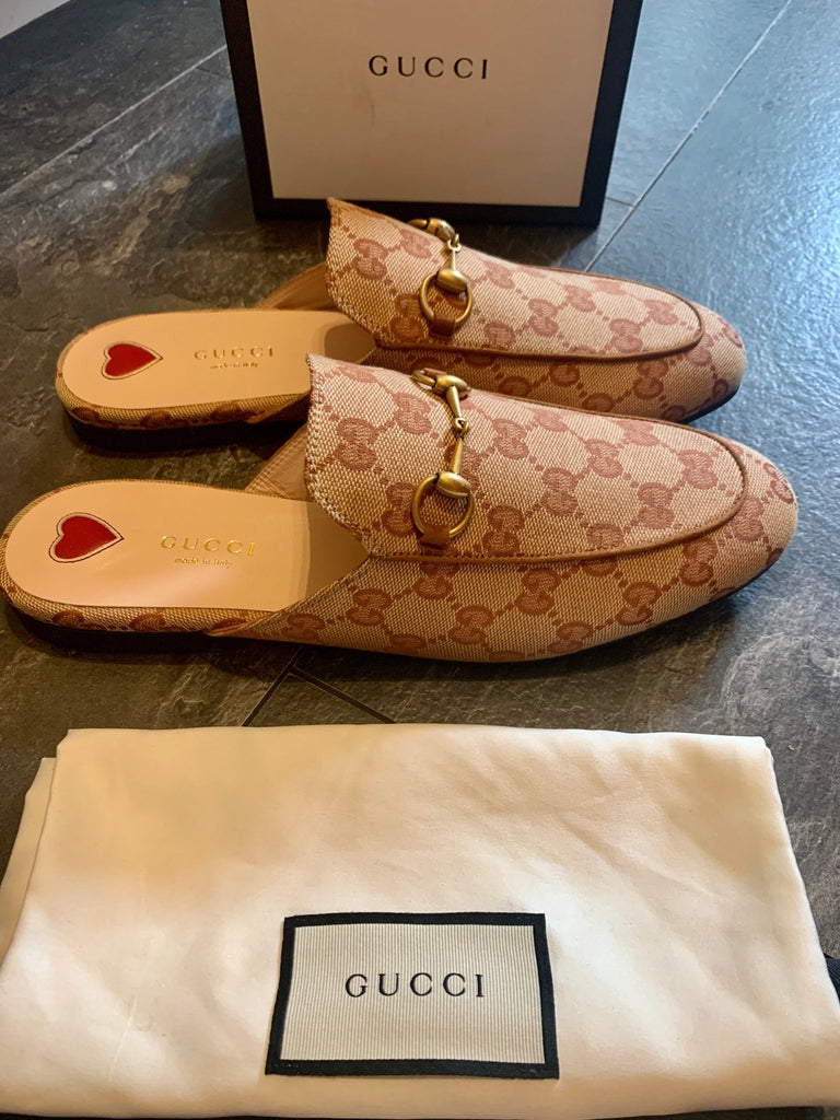 Gucci princetown beige clearance