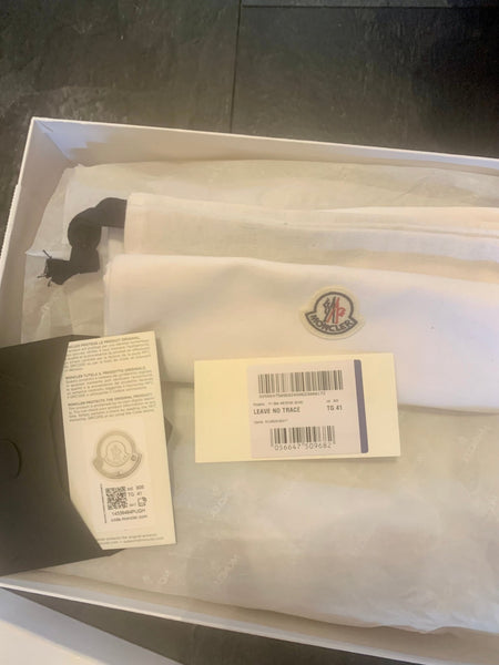 Brand New Moncler Grey Leather, Suede & Mesh Leave No Trace Trainers, UK Size 7 - V & G Luxe Boutique