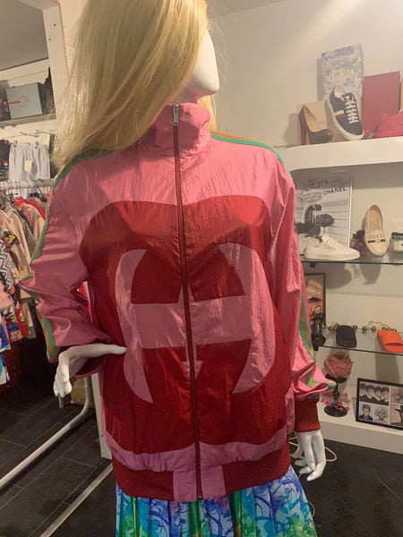 Brand New Women's Gucci GG Pink Jacket, Size 8-10 - V & G Luxe Boutique