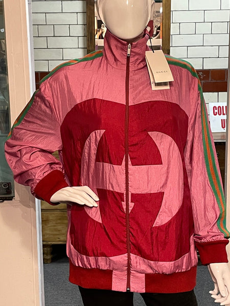 Brand New Women's Gucci GG Pink Jacket, Size 8-10 - V & G Luxe Boutique