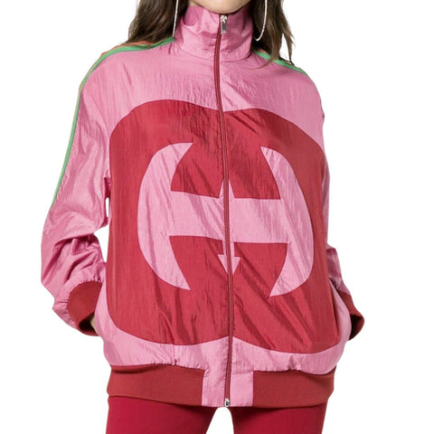 Brand New Women's Gucci GG Pink Jacket, Size 8-10 - V & G Luxe Boutique