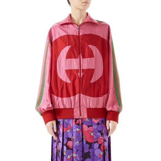 Brand New Women's Gucci GG Pink Jacket, Size 8-10 - V & G Luxe Boutique