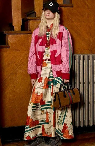 Brand New Women's Gucci GG Pink Jacket, Size 8-10 - V & G Luxe Boutique