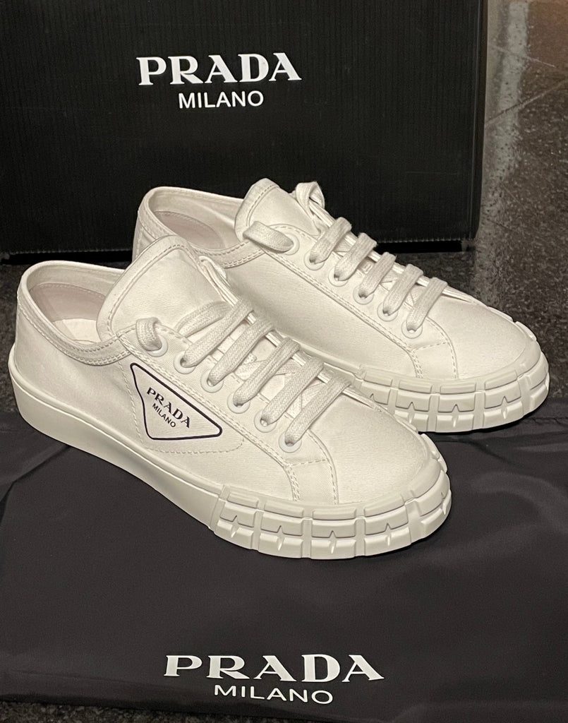 Prada white sneakers new arrivals womens
