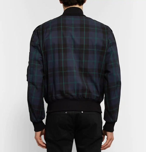 Burberry Reversible Checked and Black Bomber Jacket - V & G Luxe Boutique