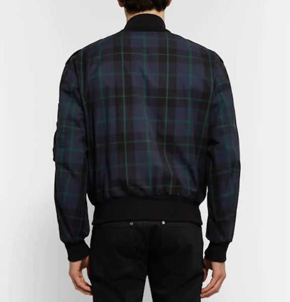Burberry Reversible Checked and Black Bomber Jacket - V & G Luxe Boutique