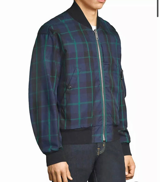 Burberry Reversible Checked and Black Bomber Jacket - V & G Luxe Boutique