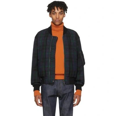 Burberry Reversible Checked and Black Bomber Jacket - V & G Luxe Boutique