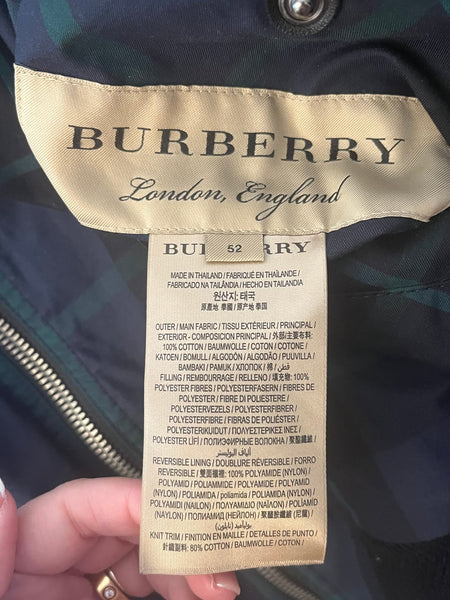 Burberry Reversible Checked and Black Bomber Jacket - V & G Luxe Boutique