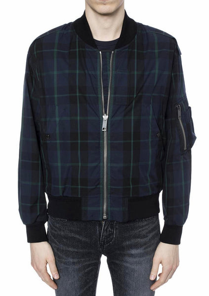 Burberry Reversible Checked and Black Bomber Jacket - V & G Luxe Boutique