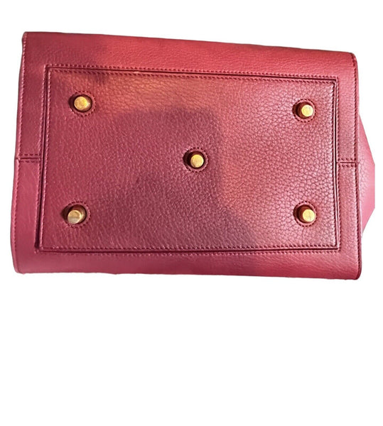 Celine Tie Knot Tote Burgundy Handbag & Matching Pouch RRP £3500 - V & G Luxe Boutique