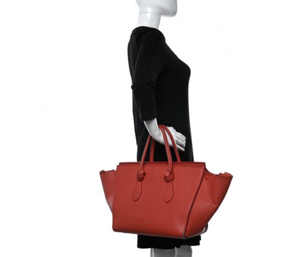 Celine Tie Knot Tote Burgundy Handbag & Matching Pouch RRP £3500 - V & G Luxe Boutique